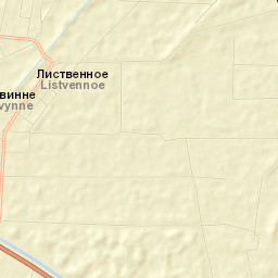 Listvennoye Street Map