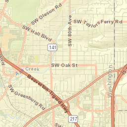 Metzger Street Map