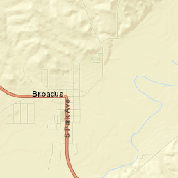 Broadus Street Map