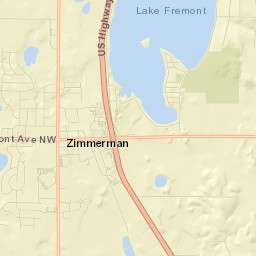 Zimmerman Street Map