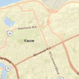 Vanier Street Map