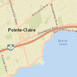 Pointe-Claire Street Map