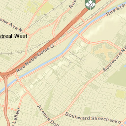 Montréal-Ouest Street Map