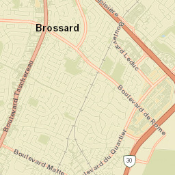 Brossard Street Map