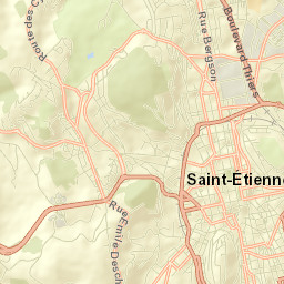 Saint-Étienne Street Map