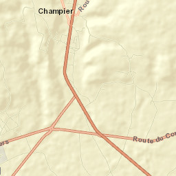 Champier Street Map