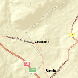 Châbons Street Map