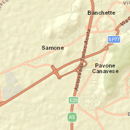 Banchette Street Map