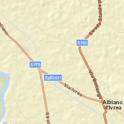 Albiano d'Ivrea Street Map