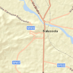 Salussola Street Map