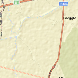 Greggio Street Map