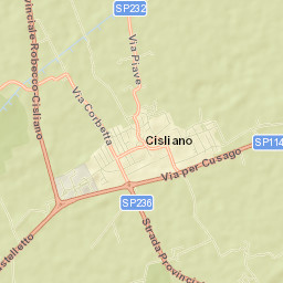 Cisliano Street Map