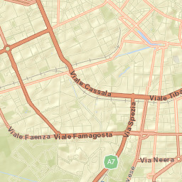 Città metropolitana di Milano Street Map