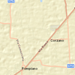 Corzano Street Map