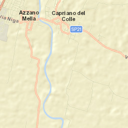 Azzano Mella Street Map