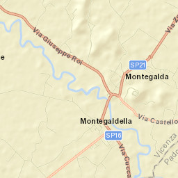 Montegalda Street Map