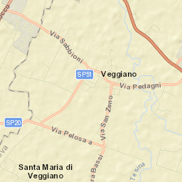 Veggiano Street Map