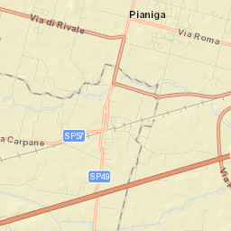 Pianiga Street Map