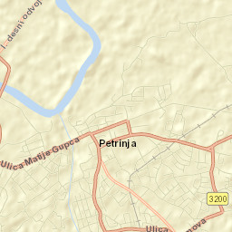 Grad Petrinja Street Map