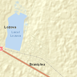 Comuna Braniştea Street Map