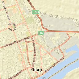 Municipiul Galaţi Street Map
