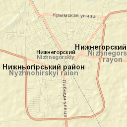 Nizhnegorskiy Street Map