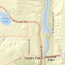 Saint Croix Falls Street Map
