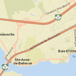 Sainte-Anne-de-Bellevue Street Map