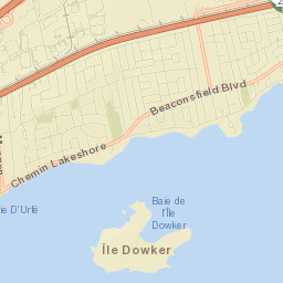 Baie-D'Urfé Street Map