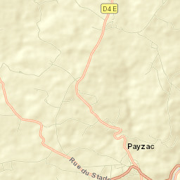 Payzac Street Map