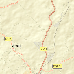Arnac-Pompadour Street Map