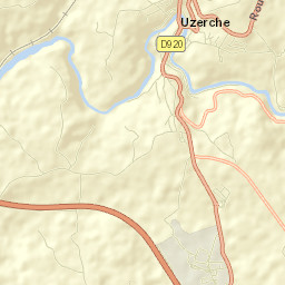 Uzerche Street Map