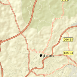 Égletons Street Map