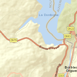 Bort-les-Orgues Street Map