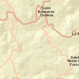 Saint-Bonnet-le-Château Street Map