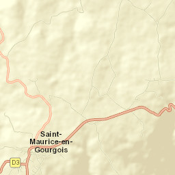 Saint-Maurice-en-Gourgois Street Map