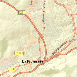 La Ricamarie Street Map