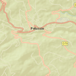 Pélussin Street Map