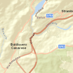 Strambinello Street Map