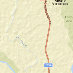 Albano Vercellese Street Map