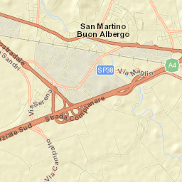 San Martino Buon Albergo Street Map