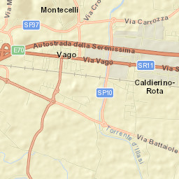 Strà-Montanara-Pieve Street Map