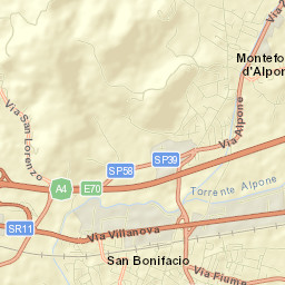 Monteforte d'Alpone Street Map
