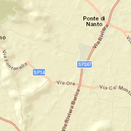 Ponte di Nanto Street Map