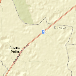 Široko Polje Street Map