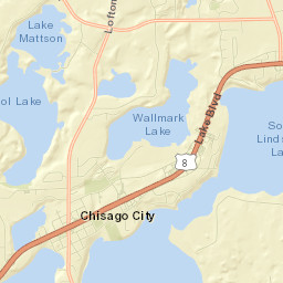 Chisago City Street Map