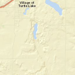 Turtle Lake Street Map
