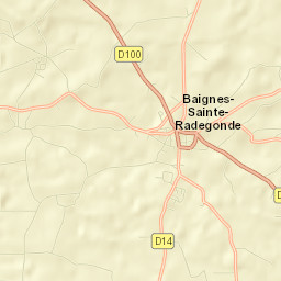 Baignes-Sainte-Radegonde Street Map