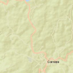 Corrèze Street Map