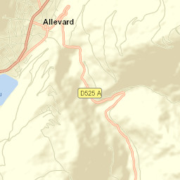 Allevard Street Map